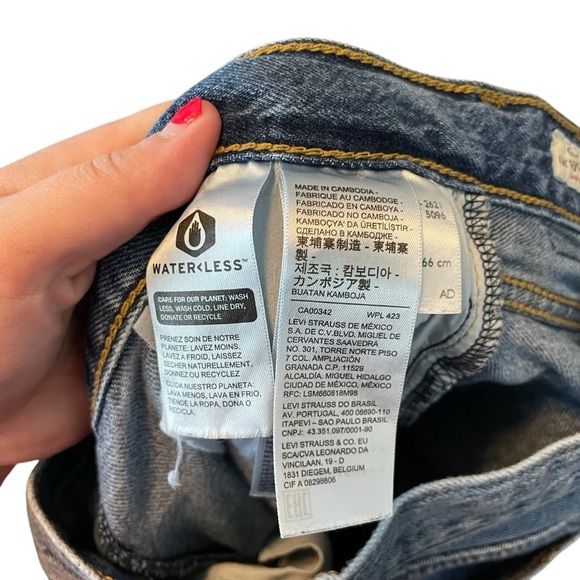 Levi’s High Loose Flare Jeans Distressed Blue sz. 26 - Picture 12 of 14